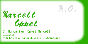 marcell oppel business card